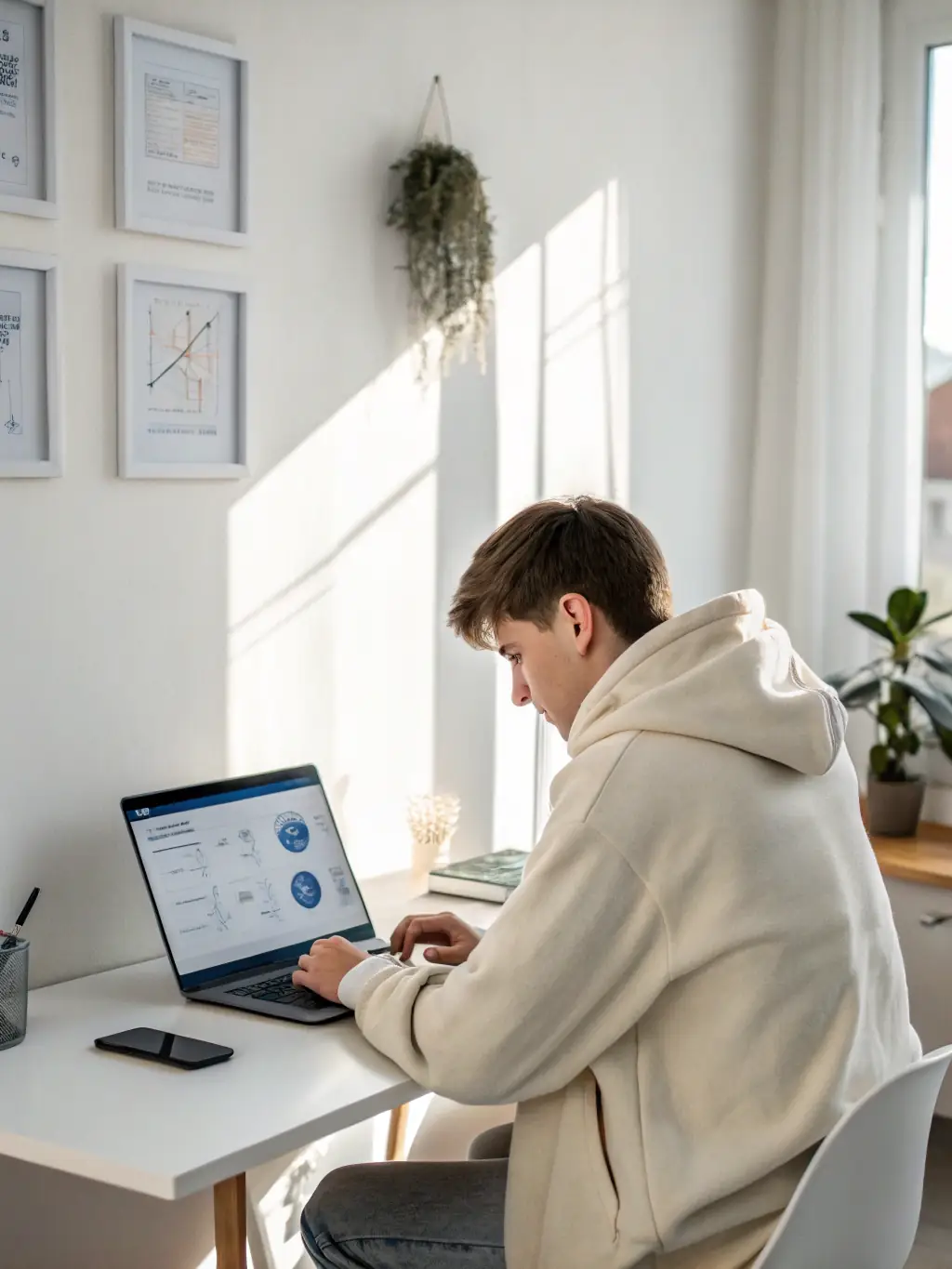 A student successfully deploying an AI model, demonstrating the practical application of learned skills in a real-world scenario.
